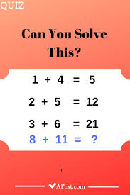 Can You Solve This Seemingly Simple Equation Baffles Most Adults Quiz Quizzes Riddles Iq Iqtest Challenge Answer Solutio Solving Maths Puzzles Baffled