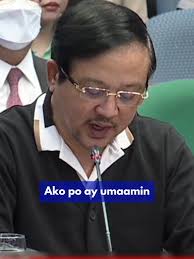 Pahayag ni Roberto Bernardo sa Senate Blue Ribbon Committee