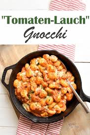 Gnocchi In Tomaten Lauch Sosse In 2020 Lebensmittel Essen Rezepte Rezepte Mit Lauch