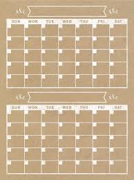 2 Month Calendar Vertical Family Planner Wall Calendar Blank Calendar Print Poster Size Family Planner Wall Family Calendar Wall Family Planner