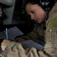 Cpl. Seth B. Van Gorder, a KC-130J Hercules crewmaster