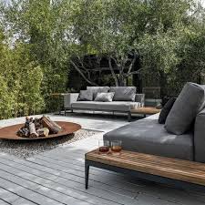 Gloster Grid Deep Seating Set Gloster Furniture Teak Patio Furniture Outdoor Rooms