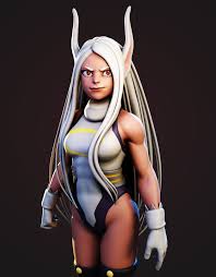 This grants her incredible leg strength, allowing her to jump and kick with extreme force; Yansculpts On Twitter Sculpted Rabbit Hero Miruko From My Hero Academia Here Are Some Renders From My Latest Video Miruko Myheroacademia Mirko Https T Co 1kjxfqabeu Twitter