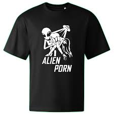 Alien Porn oversized t-shirt - FREAKY SHOP