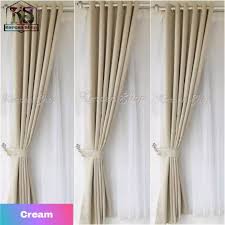 Gorden untuk rumah minimalis haruslah dipilih dari bahan yang halus dan tidak mudah kotor jika terkena cipratan air atau cipratan benda cair berwarna lainnya. Gorden Polos Warna Cream Gorden Blackout Gorden Jendela Minimalis Hordeng Pintu Original Import Grade A Lazada Indonesia