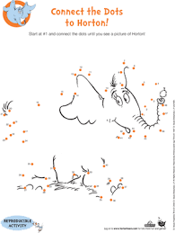 As if some tiny person were calling for help. Connect The Dots To Horton Worksheet Education Com
