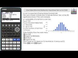 One Tailed Binomial Hypothesis Testing On Casio Fx Cg50 Calculatorthe Calculator Guide Hypothesis Calculator Math Tricks
