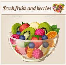 Fruit And Berries Bowl Food Art Fruit Clipart Food Clipart