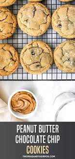 Peanut Butter Chocolate Chip Cookies In 2020 Peanut Butter Chocolate Chip Cookies Peanut Butter Chocolate Chip Chocolate Chip Cookies