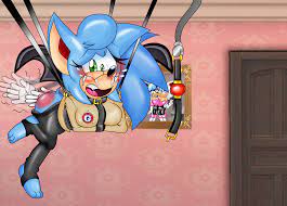 Sapphire running Rouges hidden wardrobe bondage program by  ClassicSatAmSonic < Submission | Inkbunny, the Furry Art Community