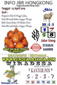 Syair Togel Hongkong Hari Ini 23 April 2019 Tanggal Uang Pengikut