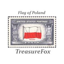 Ten 5c Flag Of Poland Unused Us Postage Stamps Pack Of Etsy In 2020 Poland Flag Vintage Postage Stamps Vintage Postage