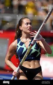 Polina Knoroz (RUS) wins the women's pole vault at 15-5 12 (4.71m) at the  Bauhaus Galan at Olympiastadion, Sunday, July 4, 2021, in Stockholm, Sweden  Stock Photo - Alamy