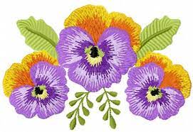 In contrast to the painstaking manual labor, it takes much less time, and makes you happy with the finished image. Violet Flower Free Embroidery Design Free Embroidery Designs Links And Download Machine Embroidery Community
