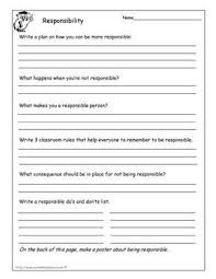 Responsibility Worksheet Bullying Worksheets Worksheets For Kids Character Education Lessons