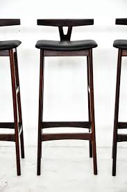 Rosewood And Leather Bar Stools Denmark 1960s Bar Stools Modern Bar Stools Leather Bar Stools