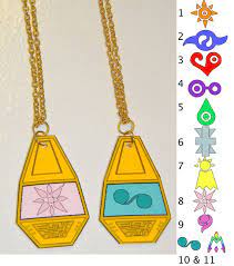 Digimon Tag And Crest Necklace Digimon Handmade Crest