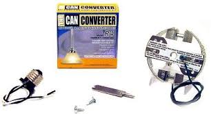 The Can Converter R4 Recessed Can Light Conversion Kit For 4 Recessed Cans Directional Spotlight Ceiling F Recessed Can Lights Can Lights Install Can Lights