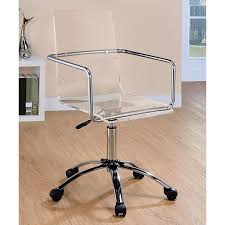 coaster contemporary acrylic office chair 227 liked on polyvore featuring home furniture chairs office chairs adjustable office chair task chair chair