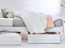 Elevating the beds in your home even just a few inches from the floor gives you full access to the unused area beneath those beds. Platform Bed Turned Leg Option Get Laid Beds
