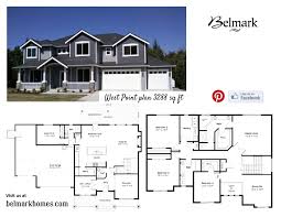 West Point Plan 3288 Sq Ft 5 Bedroom 2 75 Bathrooms New Homes House Plans Building A House