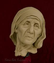 portrait bust of Mother Teresa