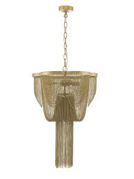 Pair it with brown chair cushions, brown velvet placemats or a brown velvet table runner. Biba Biba Scallop Gold Chain Pendant Large House Of Fraser Gold Chain With Pendant Celing Light Home Accessories
