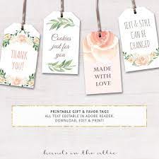 Printable Baby Shower Labels Editable Gift Tags Bridal Etsy Editable Gift Tags Baby Shower Labels Bridal Shower Printables