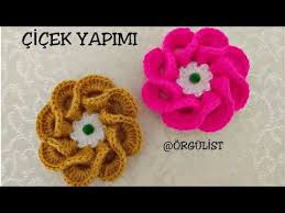Kivrimli Cicek Yapimi Cicek Yapimi 3d Flower Patik Cicegi Yapimi Youtube Cicek Tig Isleri Tig Isi Cicekler