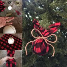 Mixing the red and black buffalo plaid tree topper to your decorations will complete an amazing design. Homemade Buffalo Check Ornaments Rustic Christmas Tree Rustic Christmas Buffalo Check Christmas Decor