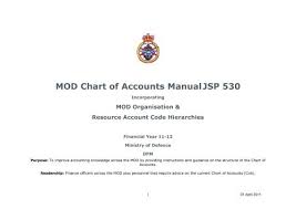 Mod Chart Of Accounts Manualjsp 530 Gov Uk