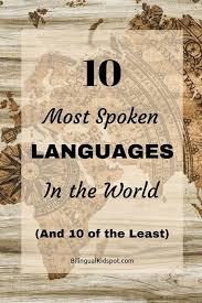 Top 10 Most Spoken Languages In The World And 10 Of The Least Spoken Best Language Learning Apps Foreign Language Learning Learn A New Language