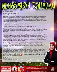 Salam buat pembaca budiman yang dirahmati allah swt, ujian itu bukan untuk ditangisi dan dikesalkan tetapi untuk menguatkan keimanan kita kepada allah s.w.t., supaya kita tidak leka atau membelakangi allah. 30 Tazkirah Muhasabah Ramadan Pusat Ulul Albab Upsi Facebook