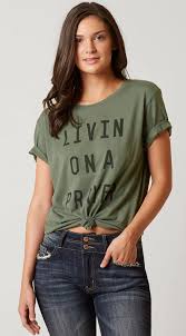 Conversation Tees The Light Blonde Living On A Prayer Tee Buckle T Shirts For Women Blonde Shirt Blonde Tees