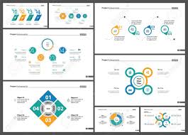 Informational Chart Design Set For Business Presentation Concept