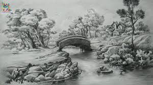 Ther e are many ways to measure and record the features of your landscape onto paper. Pencil Realistic Landscape Drawing Novocom Top