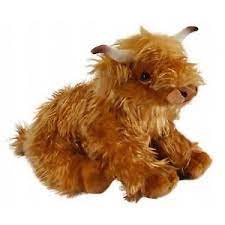 Living Nature 30cm Highland Cow With Moo Sound Soft Toy With Tag New Soft Toy Animals Baby Soft Toys Highland Cow