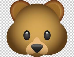 Bear Emoji Emoticon Png Animals Bear Carnivoran Cartoon Clip Art Emoticon Emoji Stickers Iphone Bear Emoji