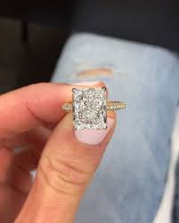 6ct Colorless Radiant Engagement With A Two Tone Setting Rose Gold Engagement Ring Rose Engagement Ring Radiant Engagement Rings