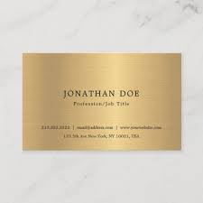 Faux Gold Elegant Minimalist Professional Template Business Card Zazzle Com In 2020 Professional Templates Business Card Size Templates