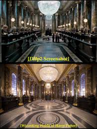 A Leavesden Studios Set Was Built To Film Deathly Hallows Part 2 Gringotts Bank Lobby Deathly Hallows Part 2 Harry Potter World England Harry Potter Theme Park