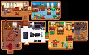 Full Farm House Interior No Cellar Shown Stardew Valley House Decoration Design Layout By Ladyama Stardew Valley Stardew Valley Farms Stardew Valley Layout