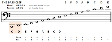 Playing Bass Learn To Read Bass Notes The Bass Clef In