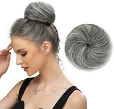 Amazon.com : BwelsZJ Large Messy Bun Hair Piece Curly Synthetic Extensions  Scrunchies Fake Chignon Updo Hairpieces for Women Light Gray : Beauty &  Personal Care