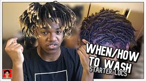 When washing your baby locs, you should gently massage the scalp. When And How To Wash Starter Locs Dreadlocks Youtube