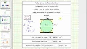 Fill in the blanks : Find The Area Inside A Square And Outside A Circle Youtube