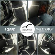 Best Branded Car Seat Covers In Ludhiana Mahindra Scorpio In Lt Grey Black With Nappa In Perforation From The Brand Autoform Car Seats Seat Covers Ludhiana