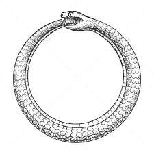 List of infinity symbols where used in math, physics and more. Magic Symbol Of Ouroboros Tattoo With Snake Ouroboros Tattoo Magic Symbols Snake Symbolism