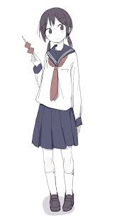 6 twitter 可愛いアニメガール セーラー服 イラスト 可愛いイラスト