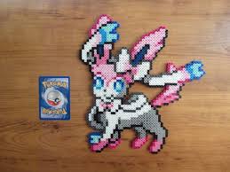 Sylveon Pokemon Perler Bead Sprite By Pokeperlers On Etsy Pokemon Perler Beads Pokemon Bead Bead Sprite